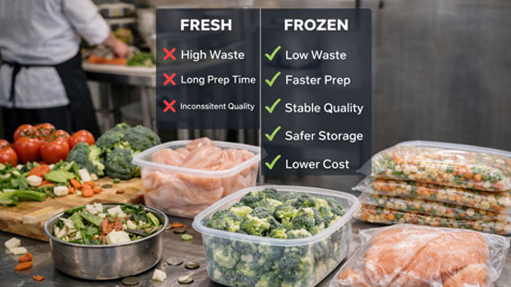 Fresh vs. Frozen – A Smart Comparison for Commercial Kitchens
